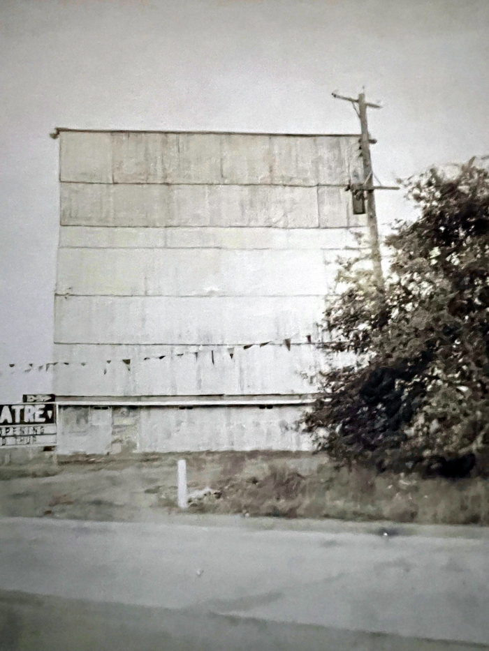 Coldwater Drive-In Theatre - Coldwater Drive-In Rear Of Screen Al Johnson 1949  (newer photo)